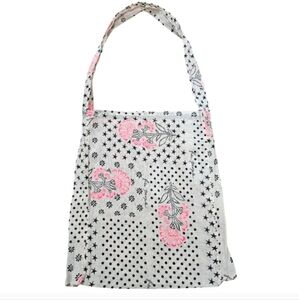 Free People Polka Dot Floral Stars All Over Print Market Shopper Tote Bag